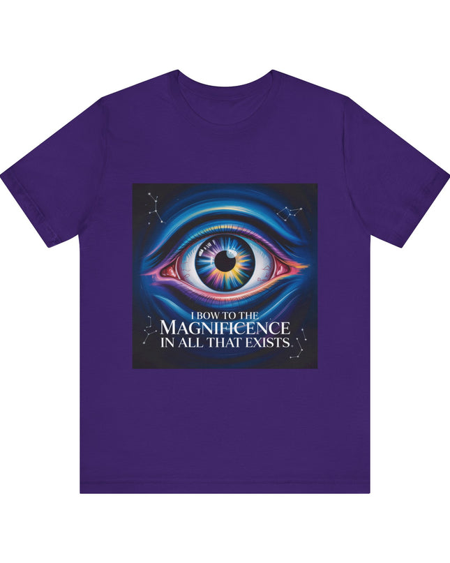 "I Bow to the Magnificence in all that Exists" Men's and Women's Jersey Short Sleeve Tee