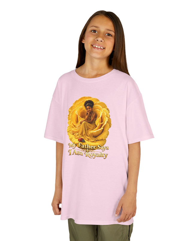 "My Father Says I am Royalty" Kids Heavy Cotton Tee