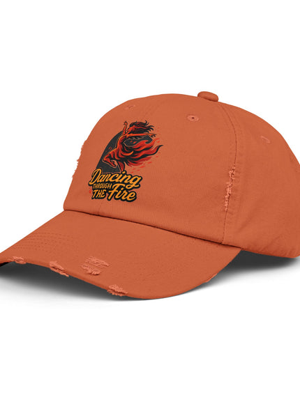 "Dancing Through the Fire" Unisex Distressed Cap