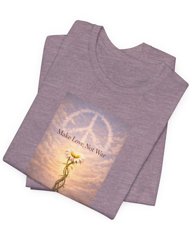 "Make Love Not War" Unisex Jersey Short Sleeve Tee