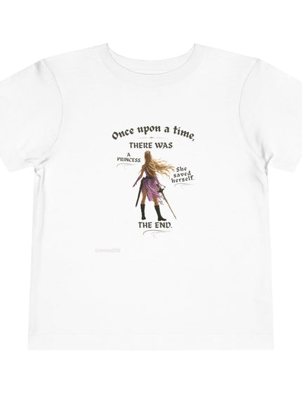 "She Saved Herself" Toddler Short Sleeve Tee