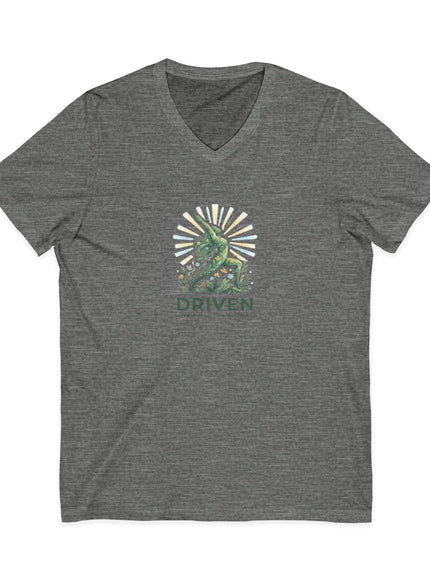 "Driven" Unisex Jersey Short Sleeve V-Neck Tee