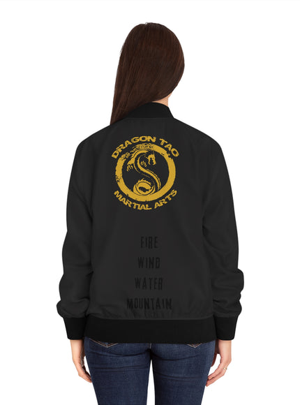 "Dragon Tao" Women's Bomber Jacket (AOP)