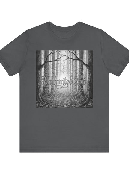 "Unlimited 256 Spiderweb BW" Unisex Jersey Short Sleeve Tee
