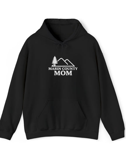 "Marin County Mom" Embroidered Unisex Heavy Blend Hooded Sweatshirt
