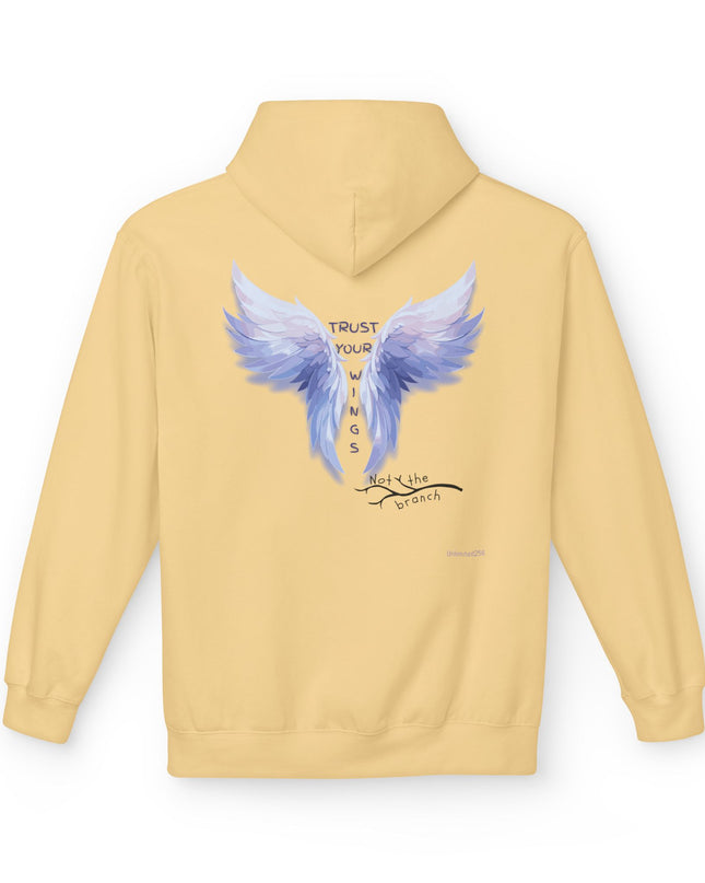 "Trust your Wings, Not the Branch" Unisex Midweight Softstyle Fleece Hoodie