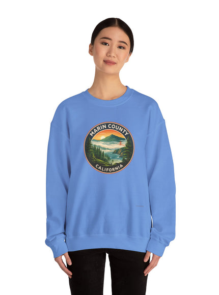 "Marin County, Above the Fog - no text" Unisex Heavy Blend Crewneck Sweatshirt