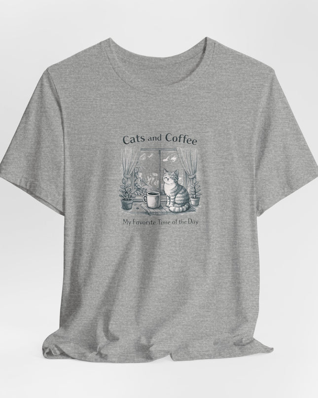 "Cats and Coffee" Unisex Jersey Short Sleeve Tee