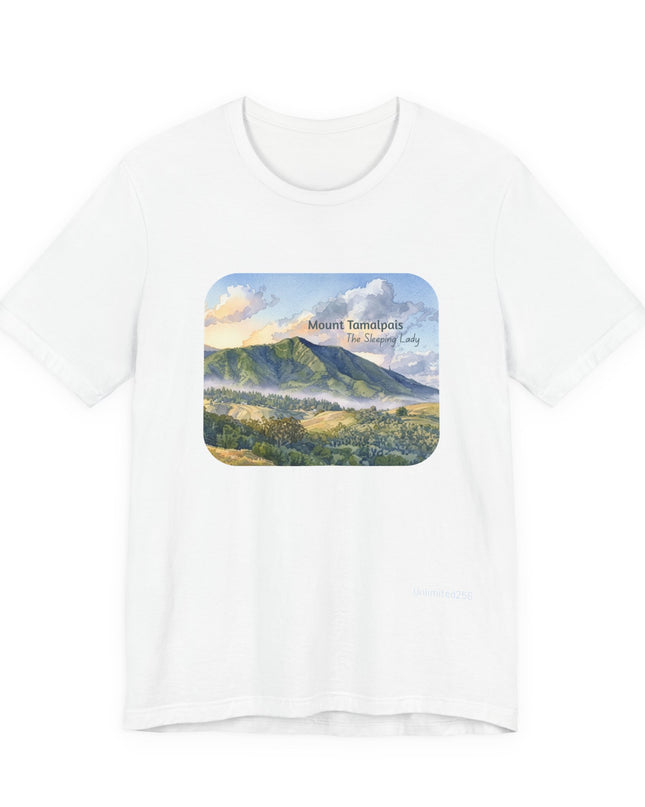 "Mount Tamalpais, the Sleeping Lady" Unisex Jersey Short Sleeve Tee