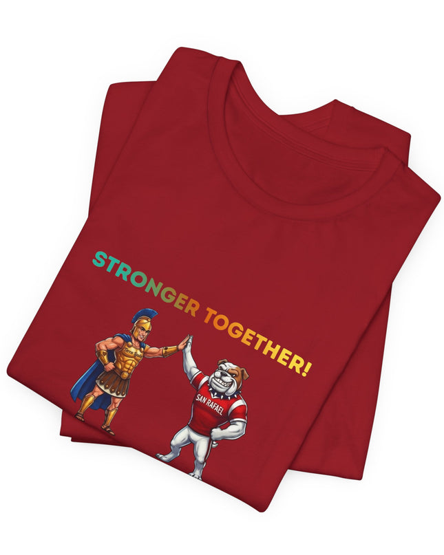 "Stronger Together SR and TL Mascots" Unisex Jersey Short Sleeve Tee