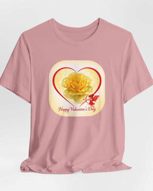"Happy Valentine's Day" Unisex Jersey Short Sleeve Tee