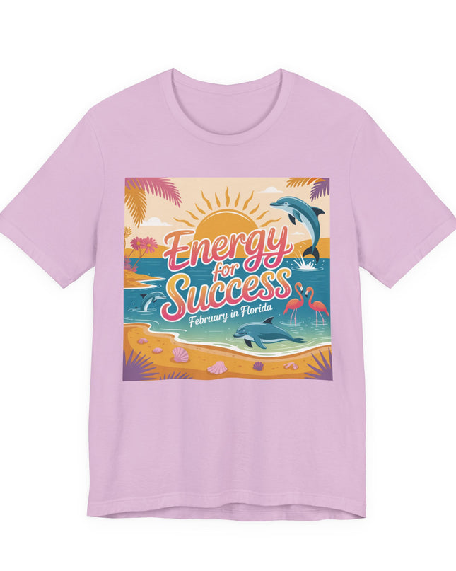"February in Florida, Energy for Success" Unisex Jersey Short Sleeve Tee