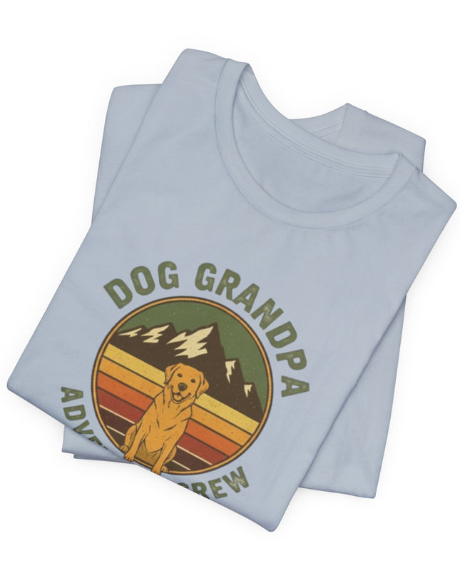 "Dog Grandpa Adventure Crew" Unisex Jersey Short Sleeve Tee