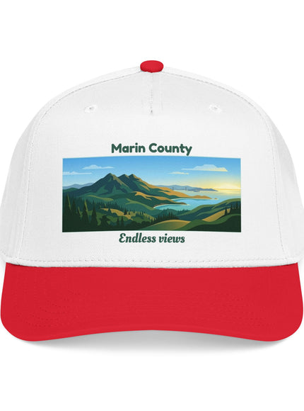 "Marin County - Endless Views" Mid Profile Baseball Cap