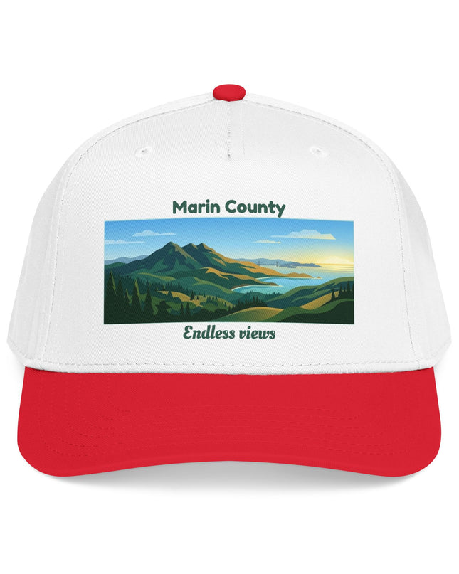 "Marin County - Endless Views" Mid Profile Baseball Cap