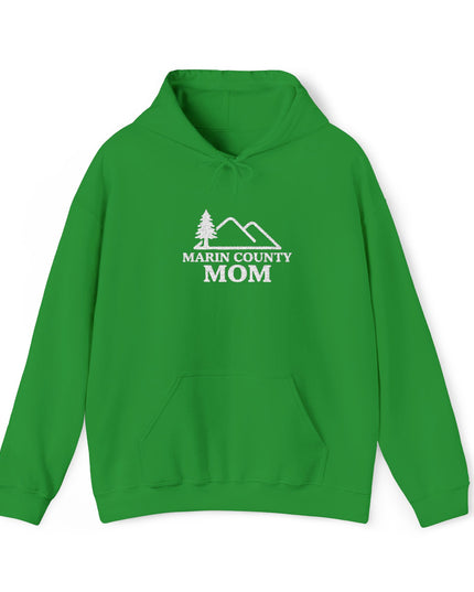 "Marin County Mom" Embroidered Unisex Heavy Blend Hooded Sweatshirt