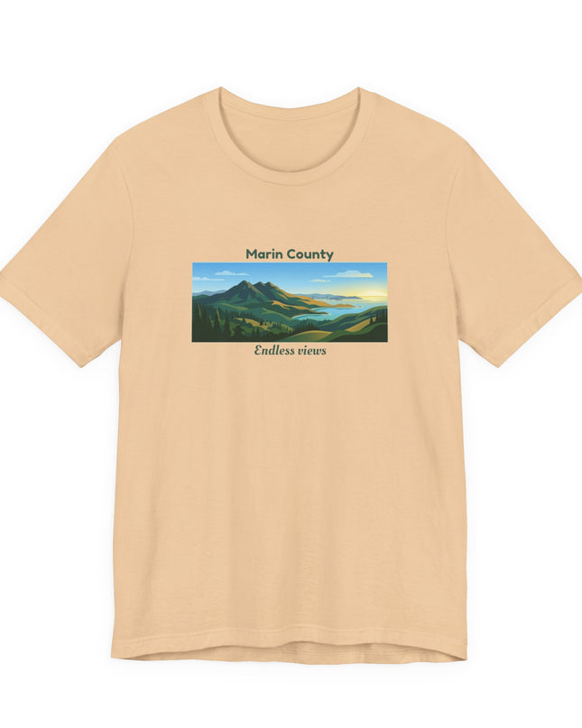 "Marin County - Endless Views" Unisex Jersey Short Sleeve Tee