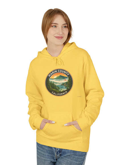 "Marin County, Above the Fog - no text" Unisex Midweight Softstyle Fleece Hoodie
