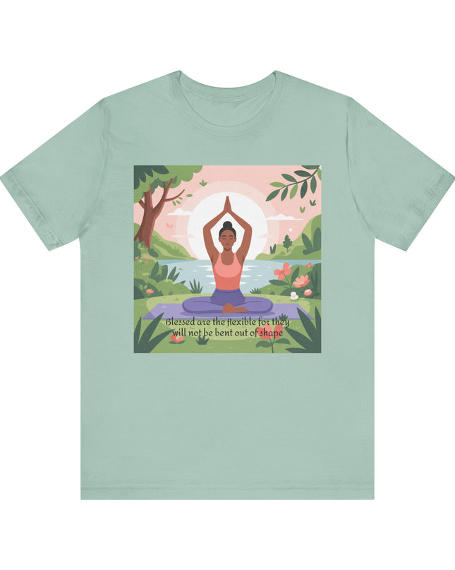 "Blessed are the Flexible" Unisex Short Sleeve Tee