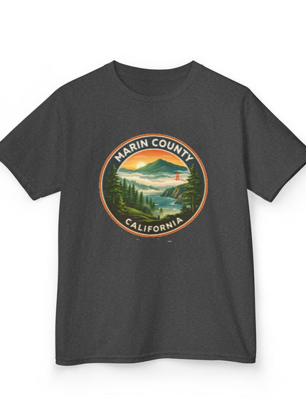 "Marin County, Above the Fog - no text" Kids Heavy Cotton Tee