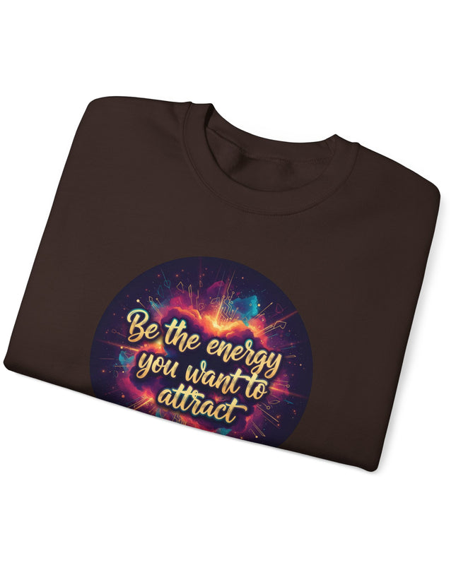 "Be the Energy You Want to Attract" Unisex Adult Sweatshirt