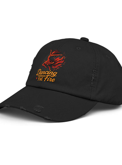 "Dancing Through the Fire" Unisex Distressed Cap