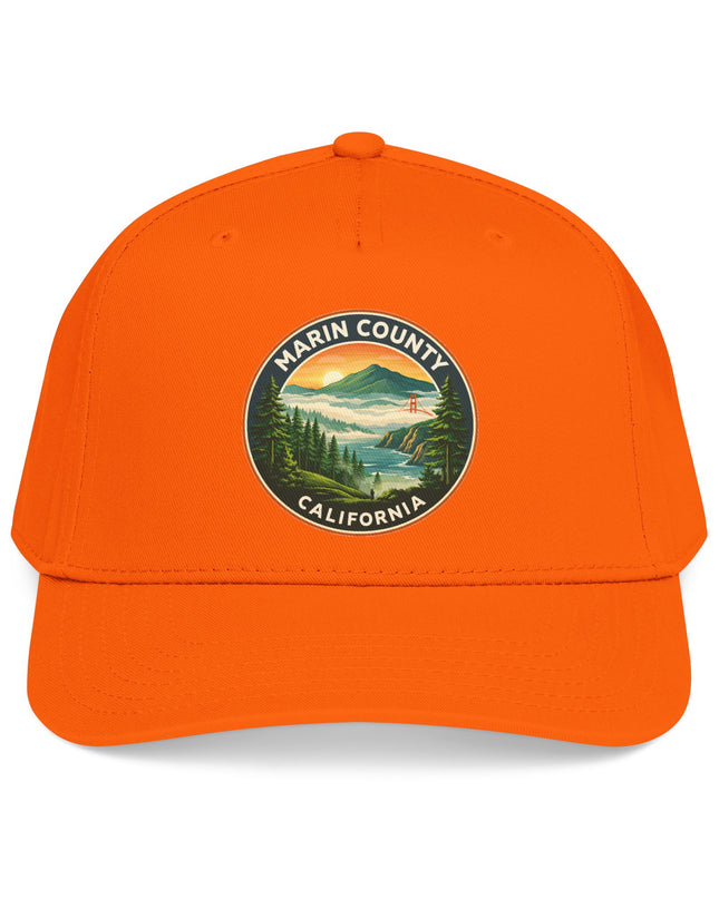 "Marin County, Above the Fog" Mid Profile Baseball Cap