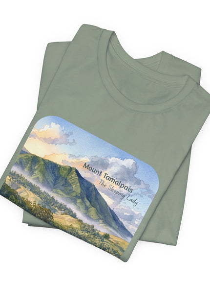 "Mount Tamalpais, the Sleeping Lady" Unisex Jersey Short Sleeve Tee