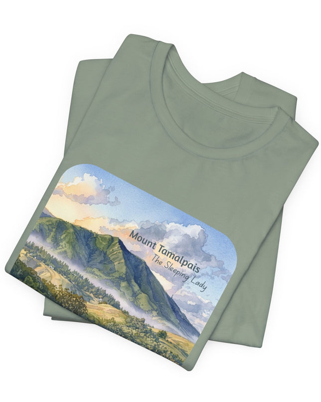 "Mount Tamalpais, the Sleeping Lady" Unisex Jersey Short Sleeve Tee