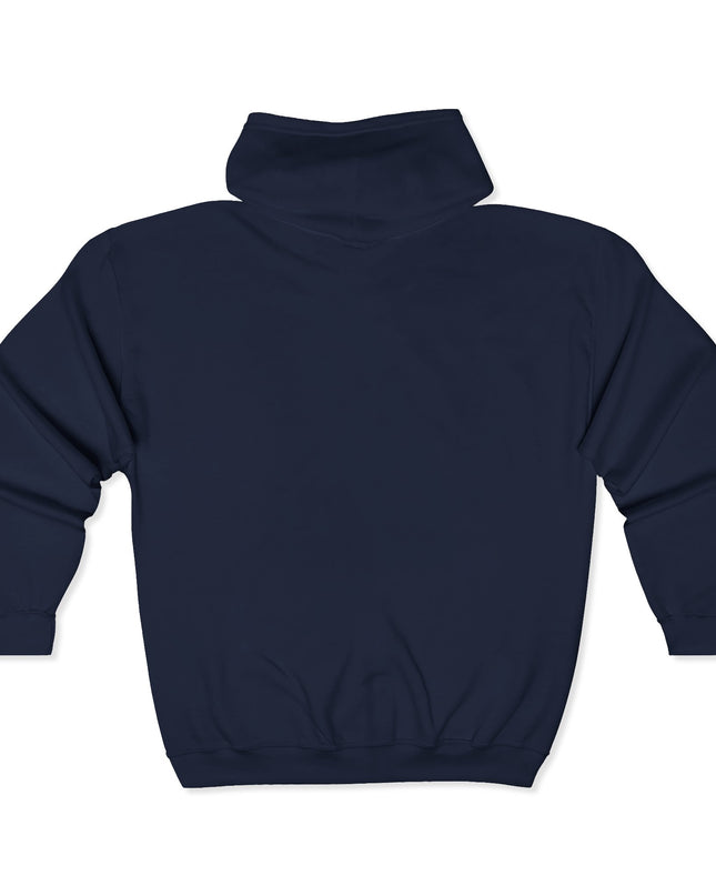 "Mom Strong (White embroidery)" Unisex Heavy Blend Full Zip Hooded Sweatshirt