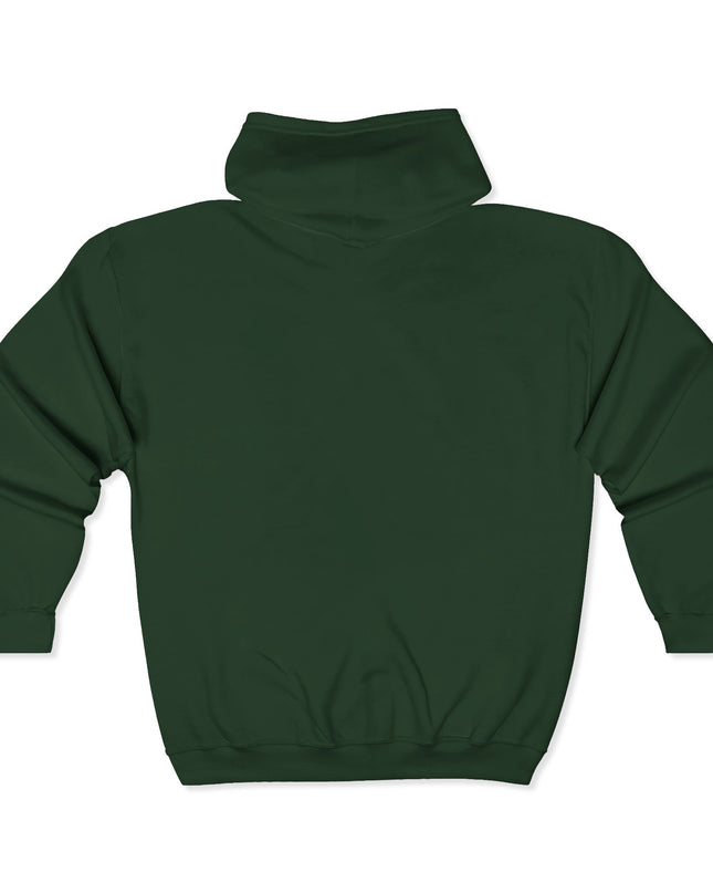 "Mom Strong (White embroidery)" Unisex Heavy Blend Full Zip Hooded Sweatshirt