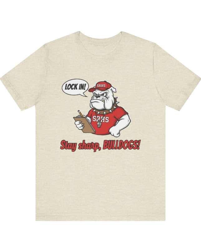 "Lock in, Stay Sharp" Unisex Jersey Short Sleeve Tee