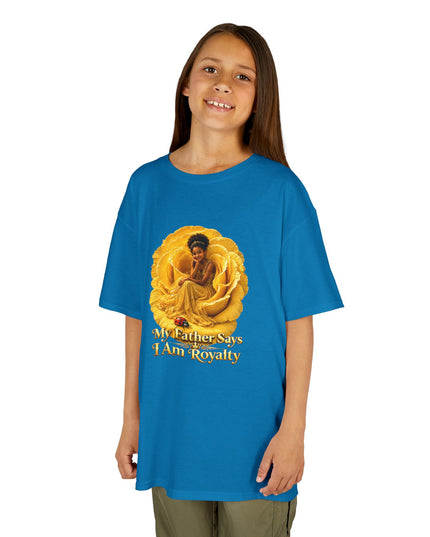 "My Father Says I am Royalty" Kids Heavy Cotton Tee