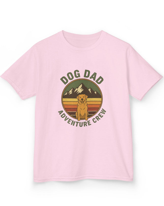 "Dog Dad Adventure Crew" Kids Heavy Cotton Tee