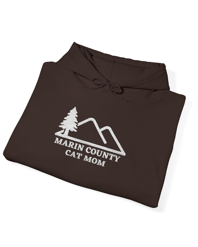 "Marin County Cat Mom" Unisex Heavy Blend Hooded Sweatshirt