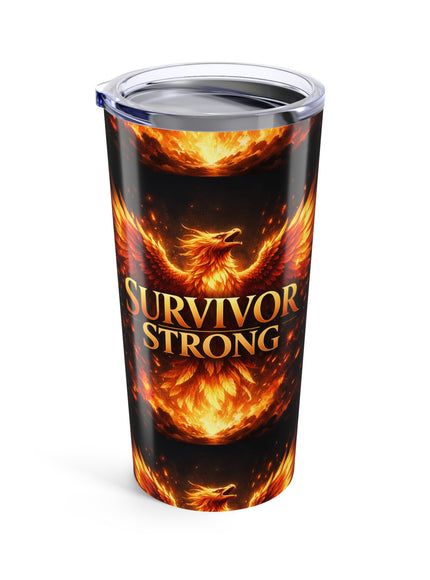 "Survivor Strong" Tumbler 20oz