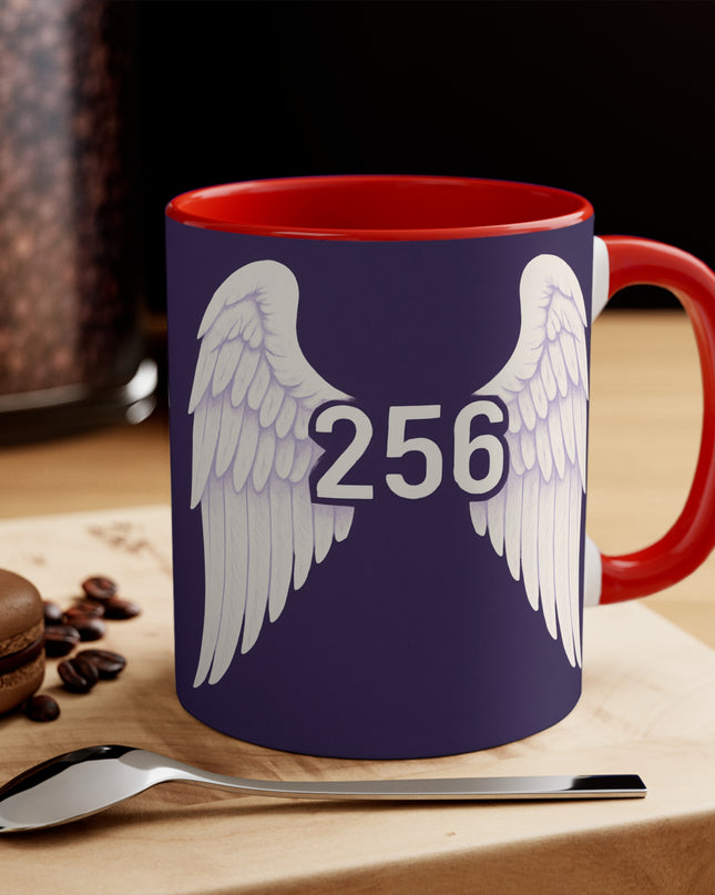 "Fluffy Angel Wing 256" Accent Mug