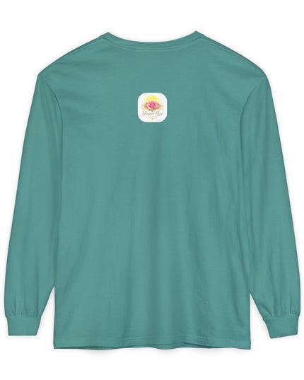 "Happy Valentine's Day" Unisex Garment-dyed Long Sleeve T-Shirt