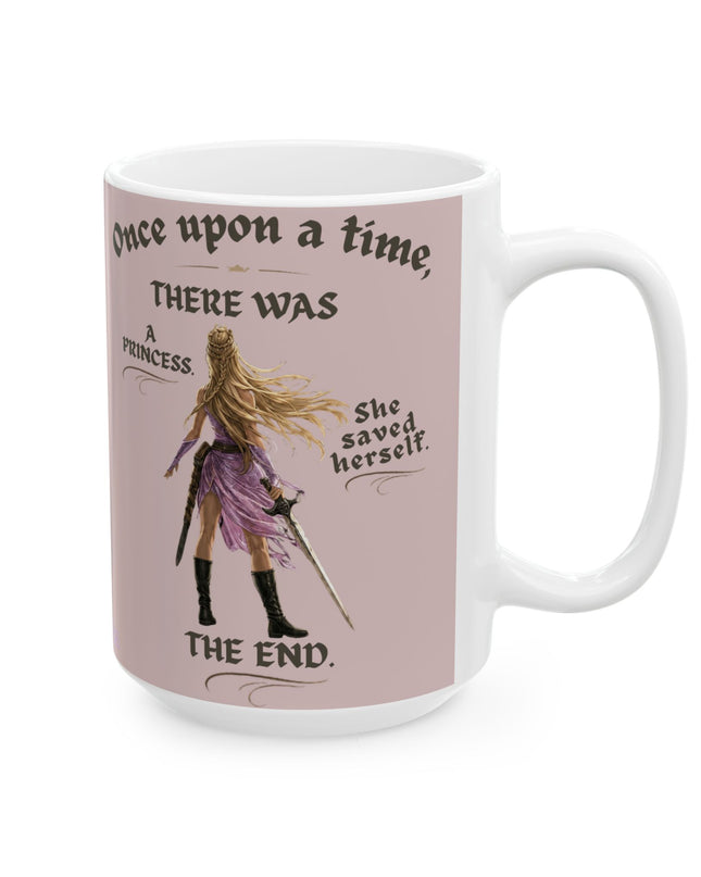"She Saved Herself" Ceramic Mug, (11oz, 15oz)