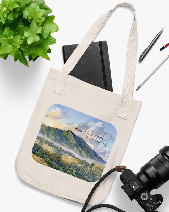 "Mount Tamalpais, the Sleeping Lady" Organic Canvas Tote Bag