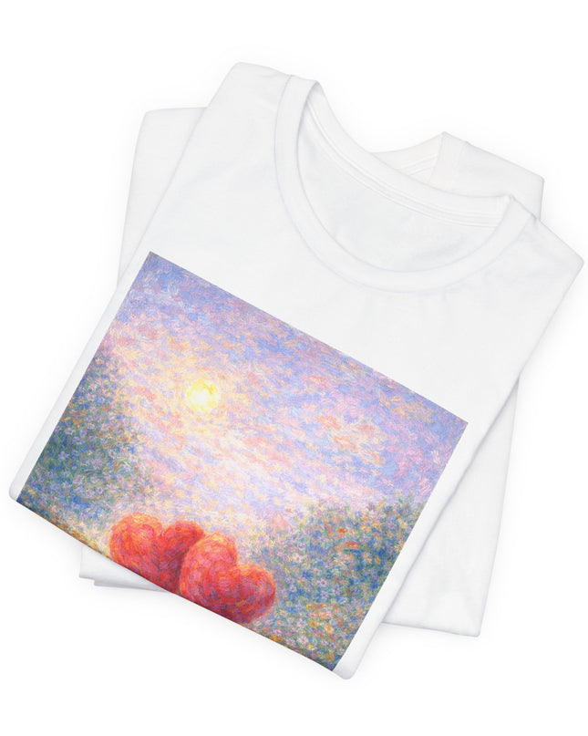 "Valentine's Day - Monet Style" Unisex Jersey Short Sleeve Tee