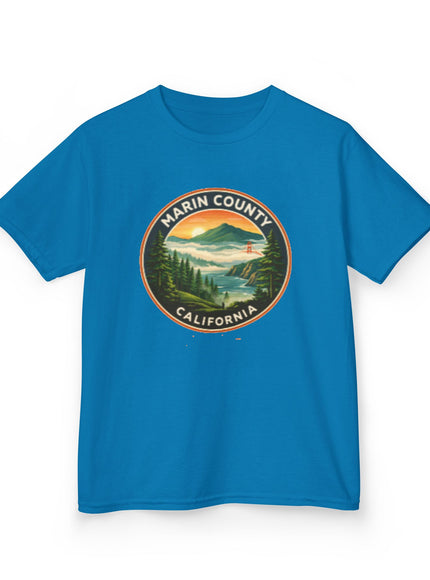 "Marin County, Above the Fog - no text" Kids Heavy Cotton Tee