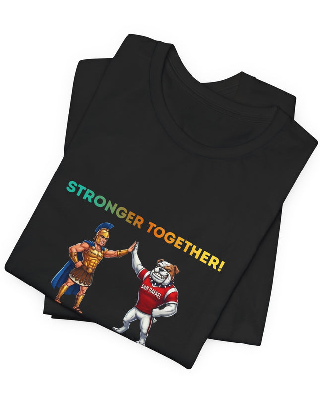 "Stronger Together SR and TL Mascots" Unisex Jersey Short Sleeve Tee