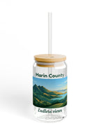 With lid and straw / 16oz