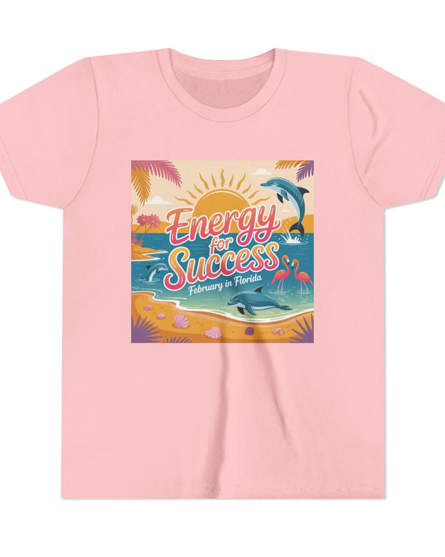 "February in Florida, Energy for Success" Youth Short Sleeve Tee