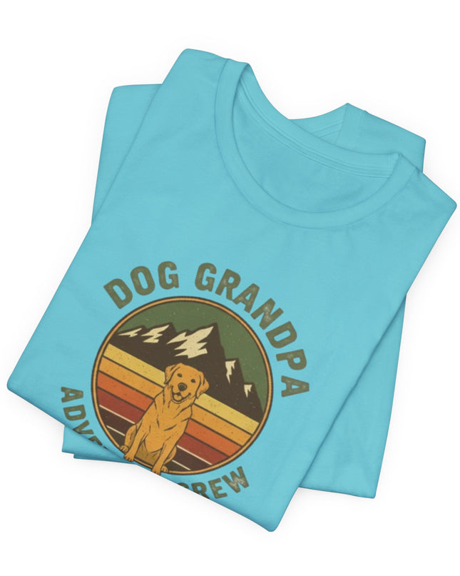 "Dog Grandpa Adventure Crew" Unisex Jersey Short Sleeve Tee