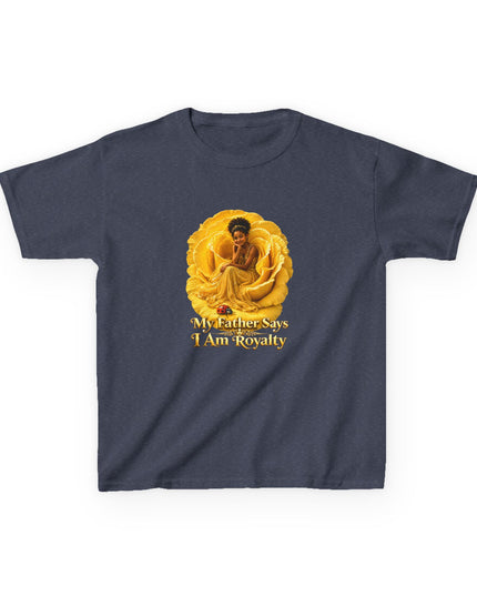 "My Father Says I am Royalty" Kids Heavy Cotton Tee