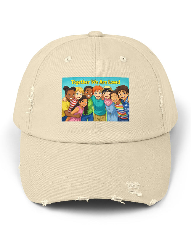 "Together We Are Loved" Unisex Distressed Cap