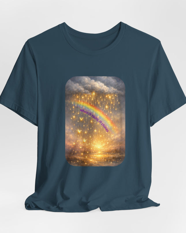 "When It Rains, It Shines" Unisex Jersey Short Sleeve Tee