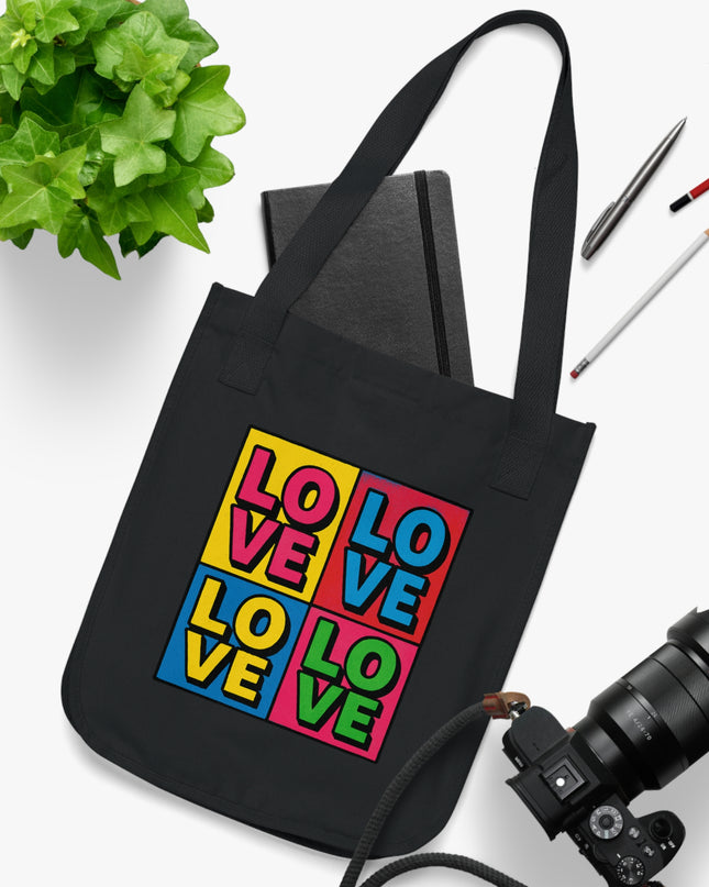 "Love – Andy Warhol Style" Organic Canvas Tote Bag